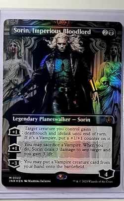 2025 MTG Magic the Gathering INR Borderless Foil #322 Sorin Imperious Bloodlord - Image 1