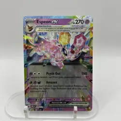 Espeon EX Pokemon Prismatic Evolutions 034/131 Double Rare Full Art Holo NM - Image 2