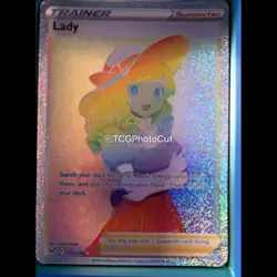 Lost Origin LADY 208/196 Rainbow Rare Pokemon Holo NM - Image 1