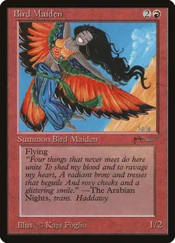 Bird Maiden - Variation Arabian Nights HP MTG - Image 1