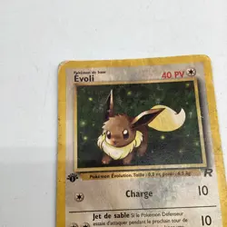 DMG - German Evee (Evoli) Team Rocket First Edition Pokemon TCG 55/82 Damaged - Image 2