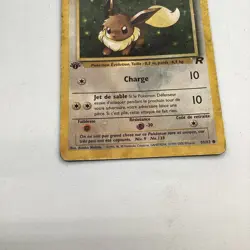 DMG - German Evee (Evoli) Team Rocket First Edition Pokemon TCG 55/82 Damaged - Image 5