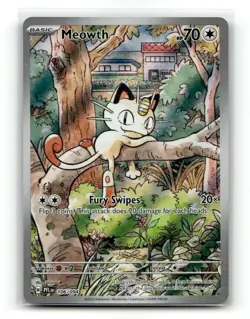 Meowth 106/094 Phantasmal Flames Holo Illustration Rare NM - Image 1