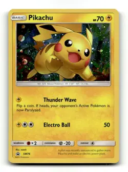 Pikachu SM76 Sun & Moon Promo Holo Promo LP+ - Image 1