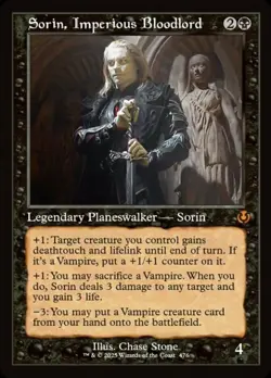 1x Sorin, Imperious Bloodlord -- Retro Frame NM-Mint, English Innistrad Remaster - Image 1