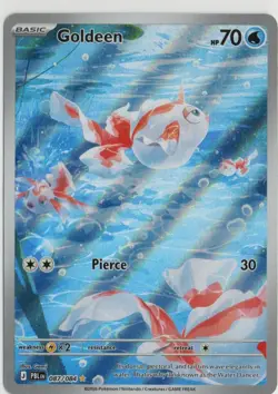 GOLDEEN 087/084 ILLUSTRATION RARE PITCH BLACK POKEMON HOLO NM/M - Image 1