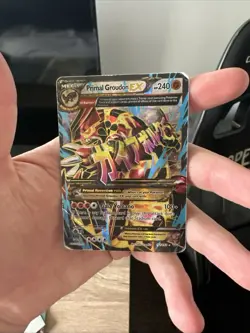 Pokemon Primal Groudon EX XY Primal Clash 151/160 Rare Mega Holo 240 HP TCG - Image 1