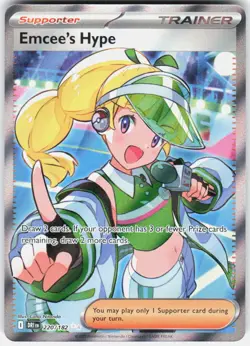 Emcee's Hype 220/182 Ultra Rare Destined Rivals Pokemon Holo - Image 1