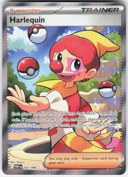 Harlequin 163/086 Holo Ultra Rare White Flare Pokemon - Image 1