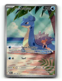 Misty's Lapras 194/182 Destined Rivals Holo Illustration Rare NM - Image 1