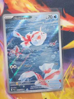 GOLDEEN 087/084 Illustration Rare Pitch Black Pokemon Holo Near Mint - Image 1