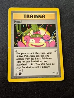 Recall 1st Edition Heroes Uncommon Trainer 116/132 HP+ Pokemon - Image 1
