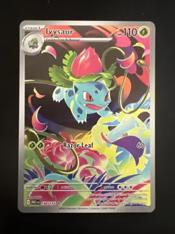 Ivysaur Illustration Rare 134/132 Near Mint Mega Evolution Pokemon TCG English - Image 1