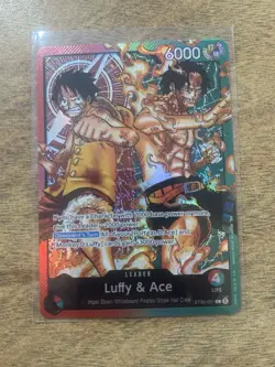 Luffy & Ace ST30-001 Leader Starter Deck EX Luffy & Ace One Piece English NM - Image 1