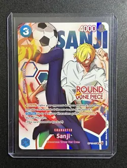 One Piece x Round 1 SANJI Promo Card OP15-047 ENGLISH - Image 1