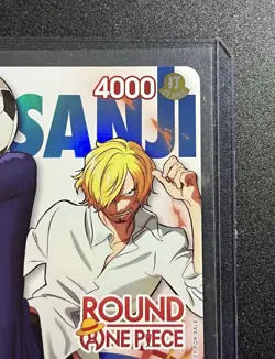 One Piece x Round 1 SANJI Promo Card OP15-047 ENGLISH - Image 4