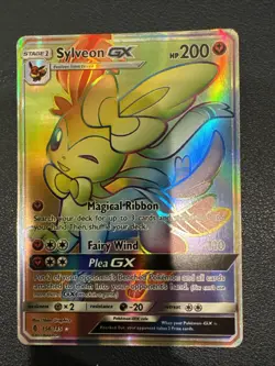 Pokemon Sylveon GX Full Art Ultra Rare Holo TCG Card SV76 SV94 - Image 1
