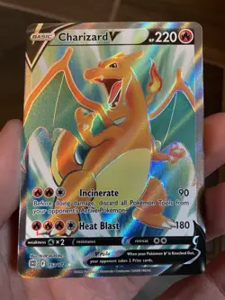 Pokemon TCG: Charizard V 153/172 SWSH09: Brilliant Stars Holo Full Art - Image 1