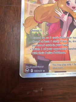 Pokemon TCG - Serena Rare Trainer Holo - 193/195 - Silver Tempest Excellent cond - Image 5