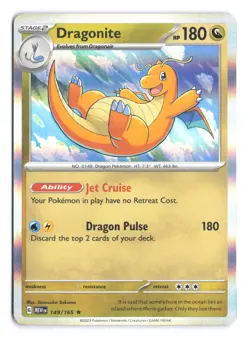 Pokemon Dragonite Scarlet & Violet 151 149/165 Holo NM - Image 1