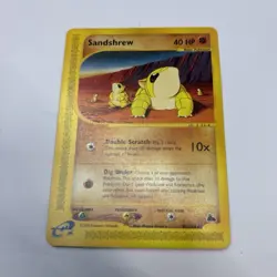 The Pokemon Company Pokemon TCG Sandshrew 92/144 Skyridge English 40HP E-Card - Image 1