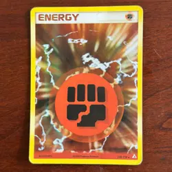 Fighting Energy 110/110 Holo Rare EX Holon Phantoms Pokemon Card DMG - Image 1