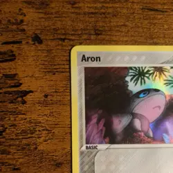 Pokemon TCG: Aron 44/100 (2006) Crystal Guardians • Reverse Holo Stamped Card - Image 3