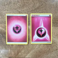 Pokemon TCG Fairy Energy Card Lot - 2x Standard English Nintendo Card Stock - Image 1