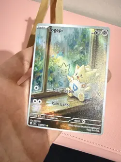 Togepi Marill Togetic Window Pokemon Card DISPLAY ART CARD - Image 2
