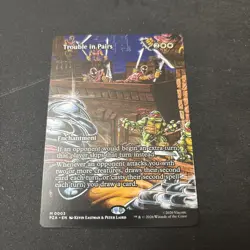 Trouble In Pairs Borderless TMNT Magic The Gathering Single Card Near Mint TCG - Image 1