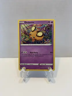 Pokemon Dedenne Sword & Shield Promo SWSH080 Cosmos Holo P NM Pokemon Card TCG - Image 1