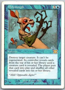 Polymorph 86 Rare Classic Sixth Edition Magic: The Gathering Lightly Played - Image 1