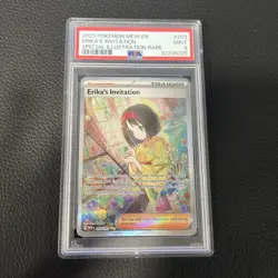 Pokemon TCG: Erika's Invitation SV Mew 151 SIR 203/165 PSA MINT 9 🍃 - Image 1
