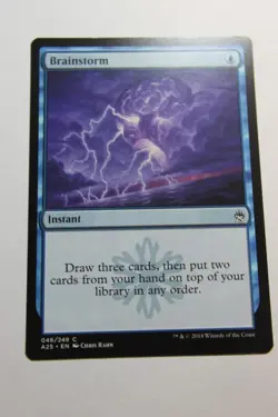 MTG Brainstorm x1- -Masters 25-Lightly Played - Image 1
