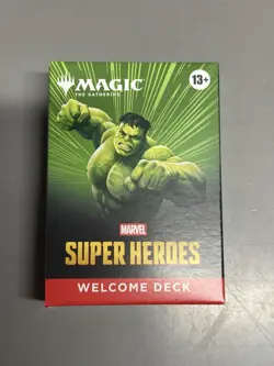 Magic The Gathering MTG Marvel Superheroes Welcome Deck Green Hulk NEW - Image 1