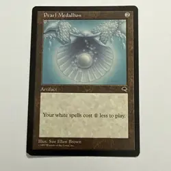 Pearl Medallion - Magic the Gathering MtG - Tempest - MP - Image 1