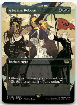 A Realm Reborn (Borderless) #344 (NM) Final Fantasy FIN Magic MTG - Image 1