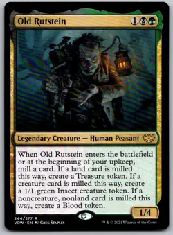 Old Rutstein 244 Rare Innistrad: Crimson Vow Magic: The Gathering Near Mint - Image 1
