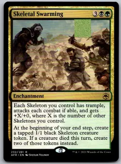 Skeletal Swarming 232 Adventures in the Forgotten Realms Magic: The Gathering NM - Image 1