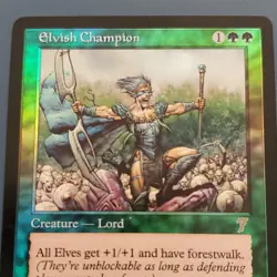 Elvish Champion MTG 7th Edition Rare FOIL Eng 240/350 Creature Lord 2001 - Image 2