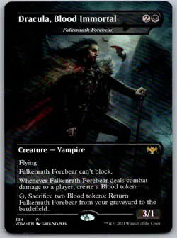 Dracula, Blood Immortal - Falkenrath Forebear 334 Innistrad: Crimson Vow Magic: - Image 1