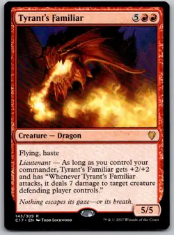 Tyrant's Familiar 143 Rare Commander 2017 Magic: The Gathering Near Mint - Image 1