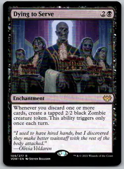 Dying to Serve 109 Rare Innistrad: Crimson Vow Magic: The Gathering Near Mint - Image 1