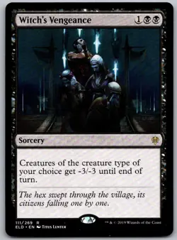 Witch's Vengeance 111 Rare Throne of Eldraine Magic: The Gathering Near Mint - Image 1