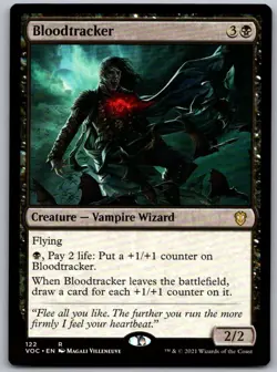Bloodtracker 122 Rare Commander: Innistrad: Crimson Vow Magic: The Gathering NM - Image 1