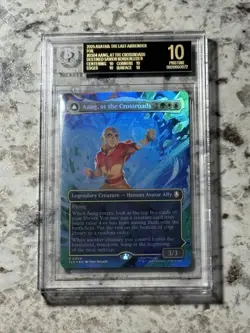 Aang at the Crossroads Foil TLA 304 BGS 10 BLACK LABEL (MTG Avatar 2025) - Image 1