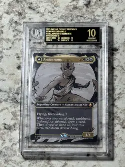 Avatar Aang Borderless TLA 308 BGS 10 BLACK LABEL PRISTINE (MTG Avatar 2025) - Image 1