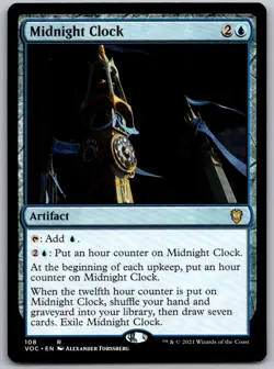 Midnight Clock 108 Commander: Innistrad: Crimson Vow Magic: The Gathering NM - Image 1