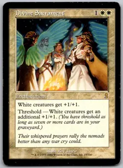 Divine Sacrament 19 Rare Odyssey Magic: The Gathering Lightly Played - Image 1
