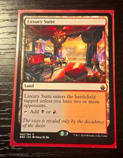 Wizards of the Coast Luxury Suite Battlebond Rare Land Foil 082/254 Near Mint - Image 1